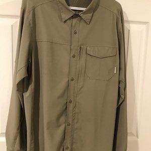 Columbia Omni-Shield dark khaki shirt